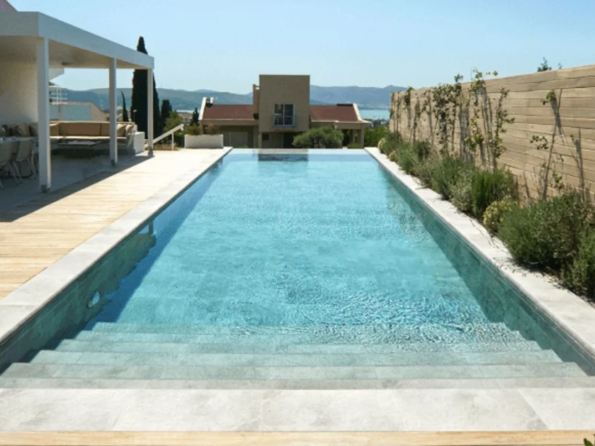 Antique Grey Urla Villa Havuzu Projesi