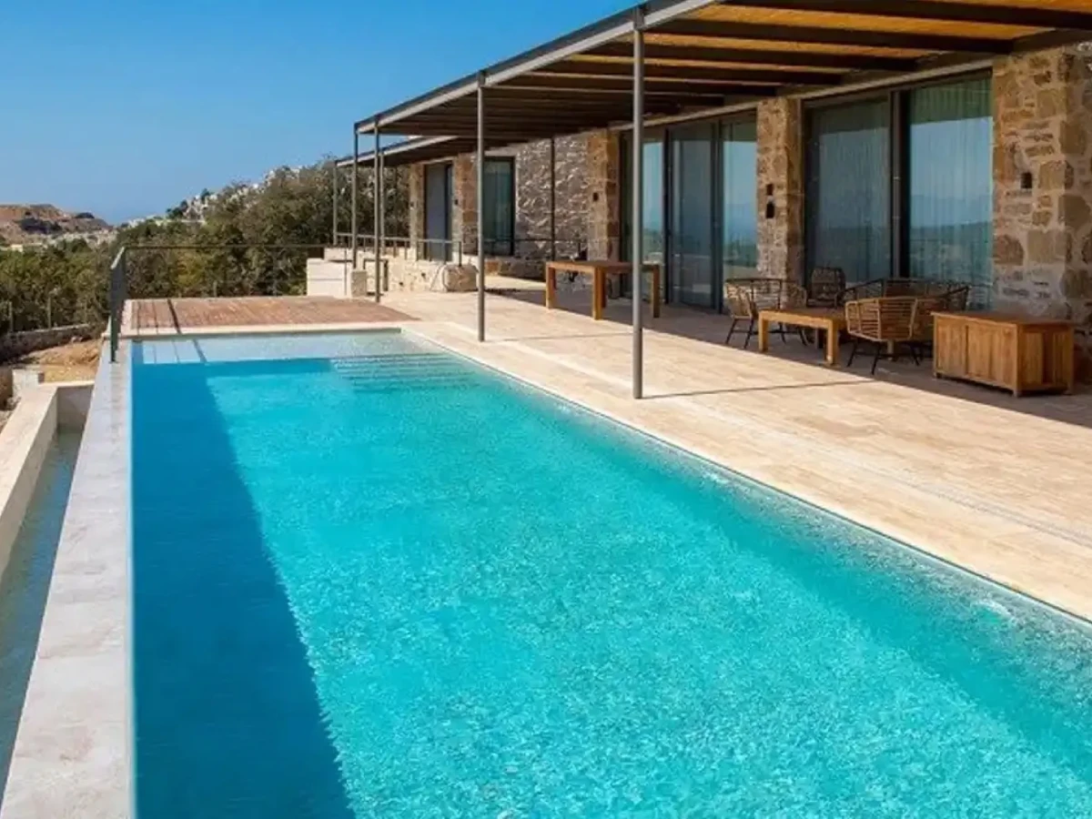 Проект бассейна виллы Antique Beige Bodrum