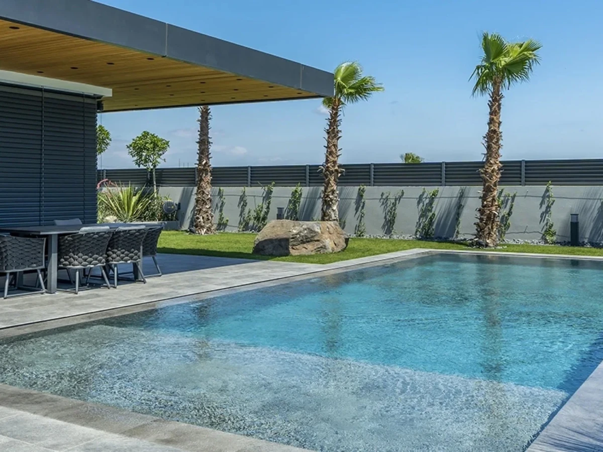 Antique Grey İzmir Çeşme Villa Havuzu Projesi