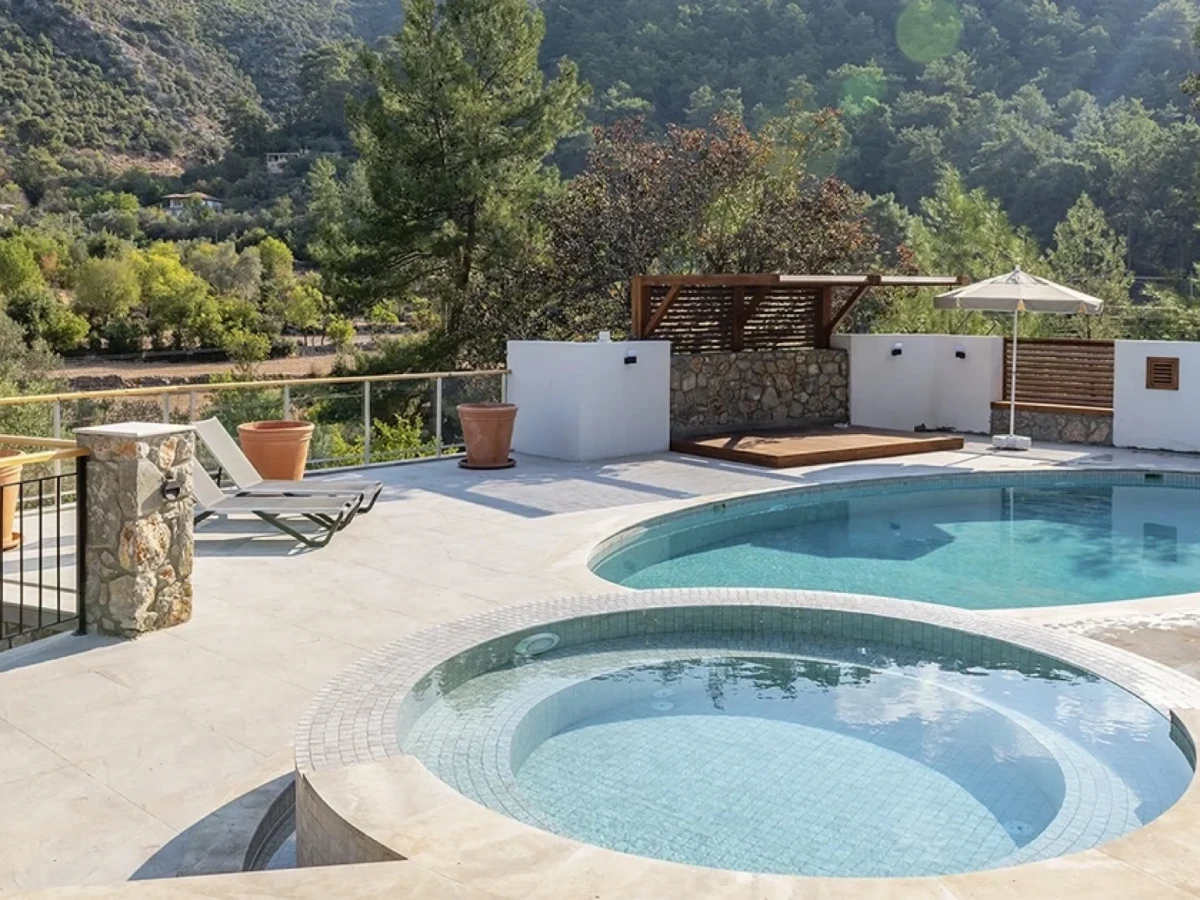 Antique Beige Muğla Villa Havuzu Projesi