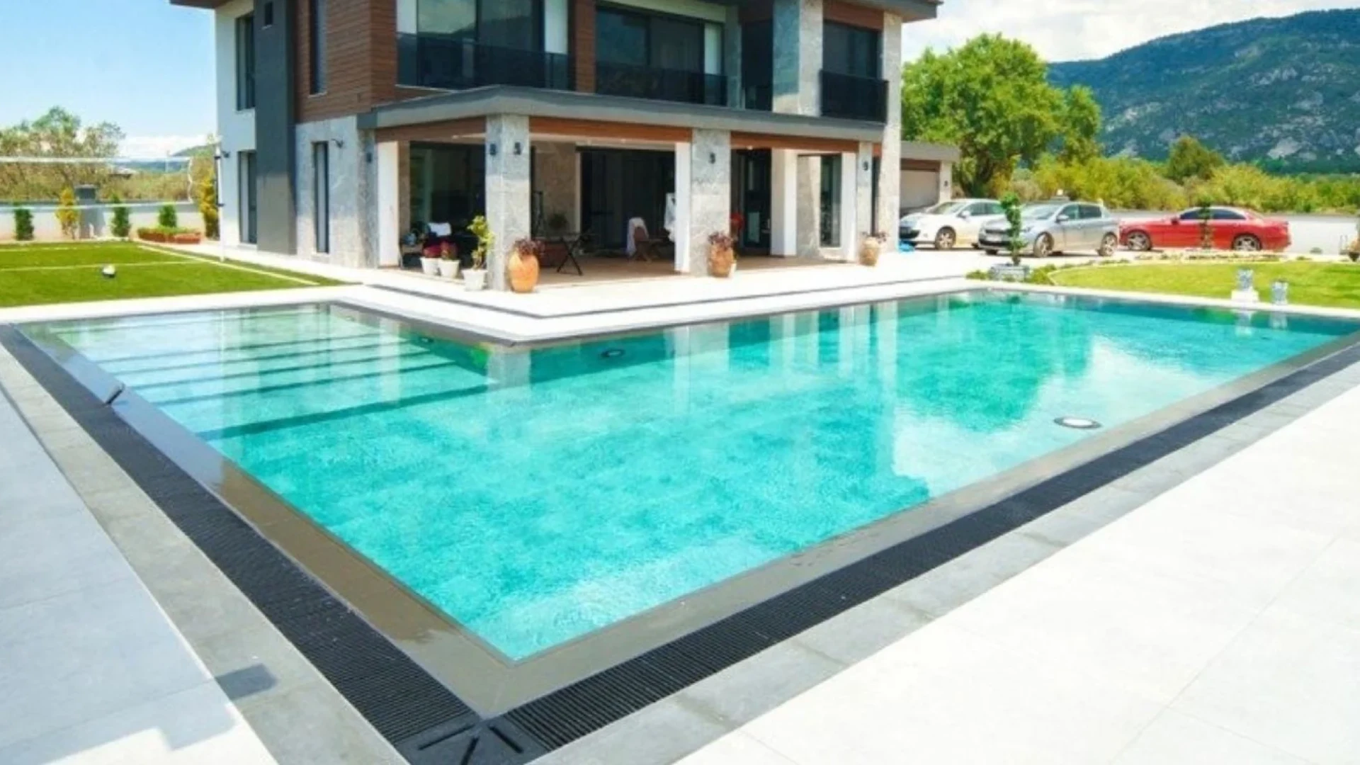 Antique Grey Bodrum Muğla Villa Havuzu Projesi