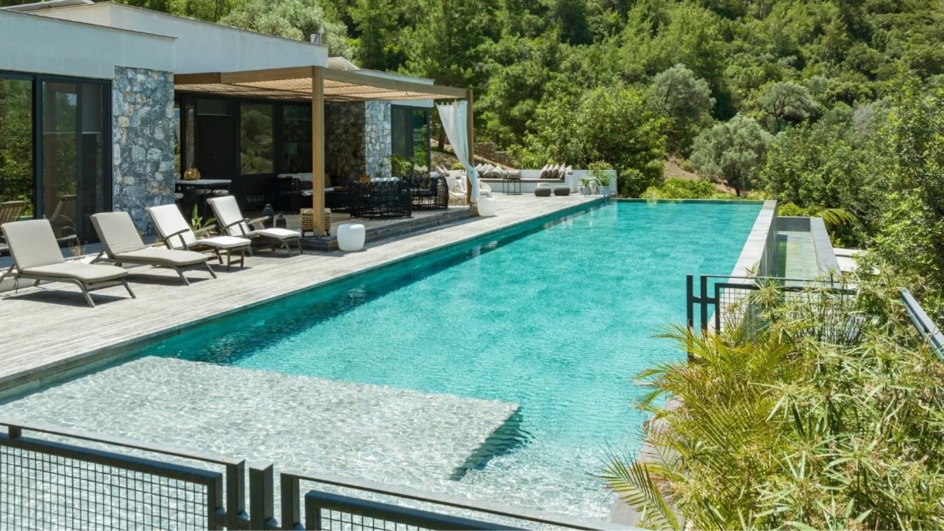 Antique Grey Bodrum Villa Havuzu Projesi
