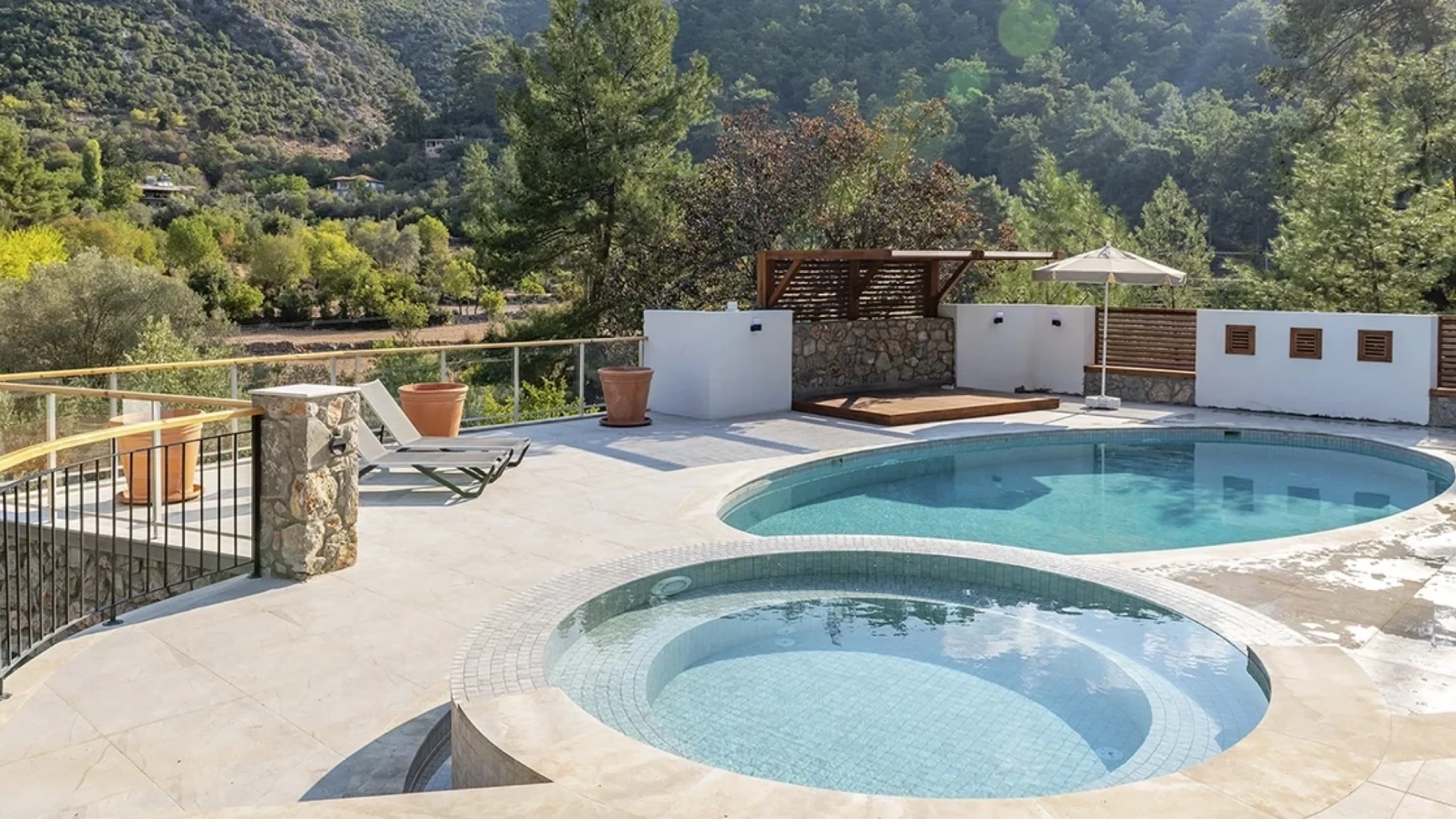 Antique Beige Muğla Villa Havuzu Projesi