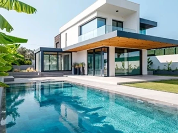 Antique Grey İzmir Çeşme Villa Pool Project