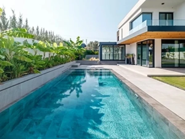 Çeşme Antique Grey Villa Havuzu Projesi