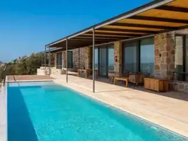 Antique Beige Bodrum Villa Havuzu Projesi