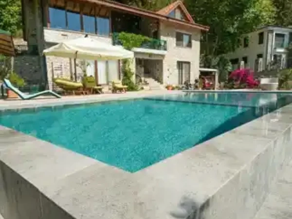 Antique Grey Marmaris Villa Havuzu Projesi