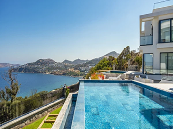 Blue Bead Bodrum Villa Schwimmbad Projekt