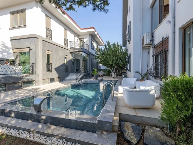 Antique Grey Antalya Döşemaltı Villa Pool Project