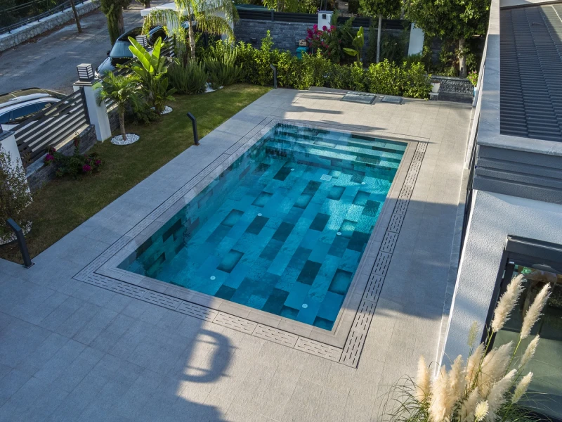 Cement Grey Marmaris Villa Pool Project