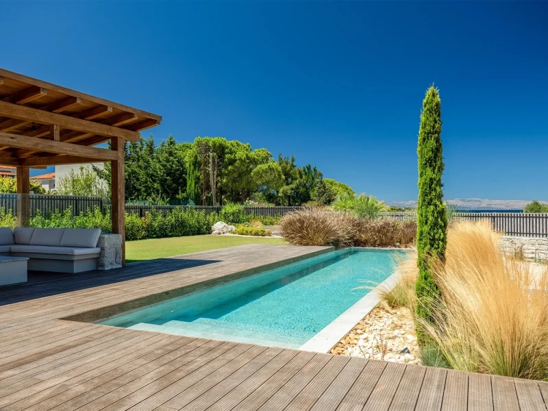 Antique Beige İzmir Çeşme Villa Pool Project