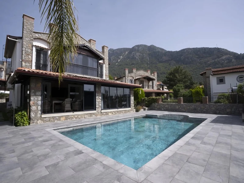 Antique Grey Muğla Villa Havuzu Projesi