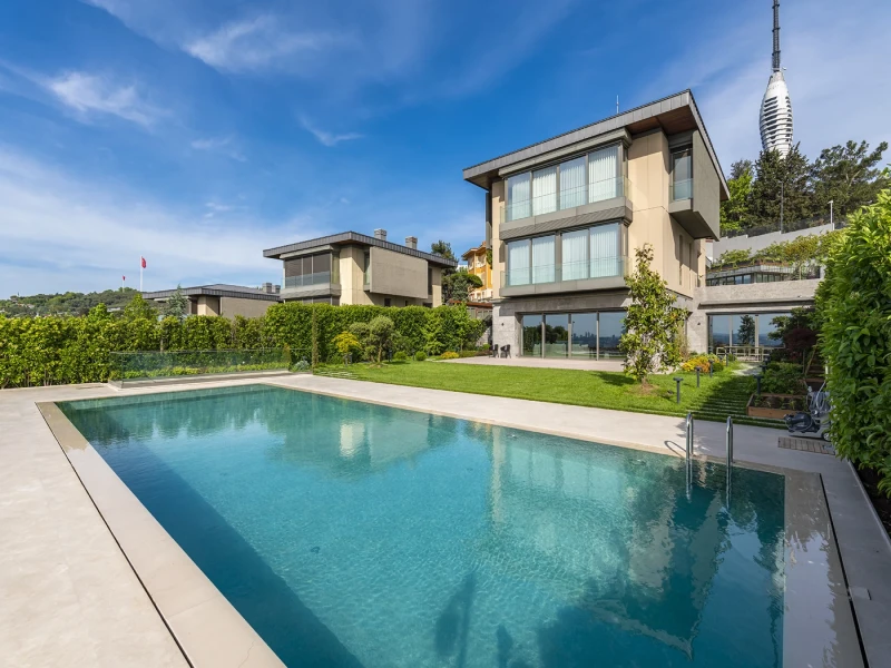 Proyecto de Piscina de Villa Kaan Mix Mesa Küçük Çamlıca