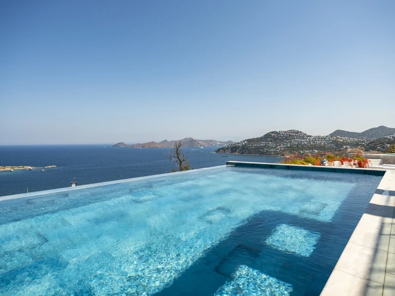 Blue Bead Bodrum Villa Schwimmbad Projekt