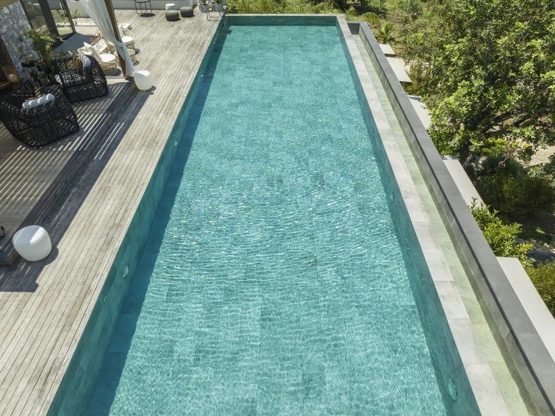 Proyecto de Piscina de Villa Antique Grey Bodrum