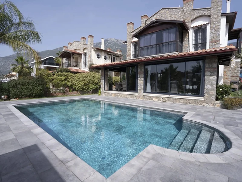 Antique Grey Muğla Villa Havuzu Projesi