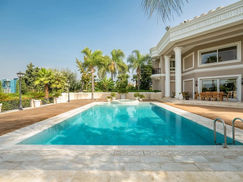 Antique Beige İzmir Narlıdere Villa Pool Project