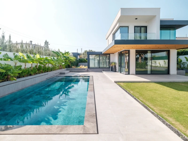 Çeşme Antique Grey Villa Havuzu Projesi