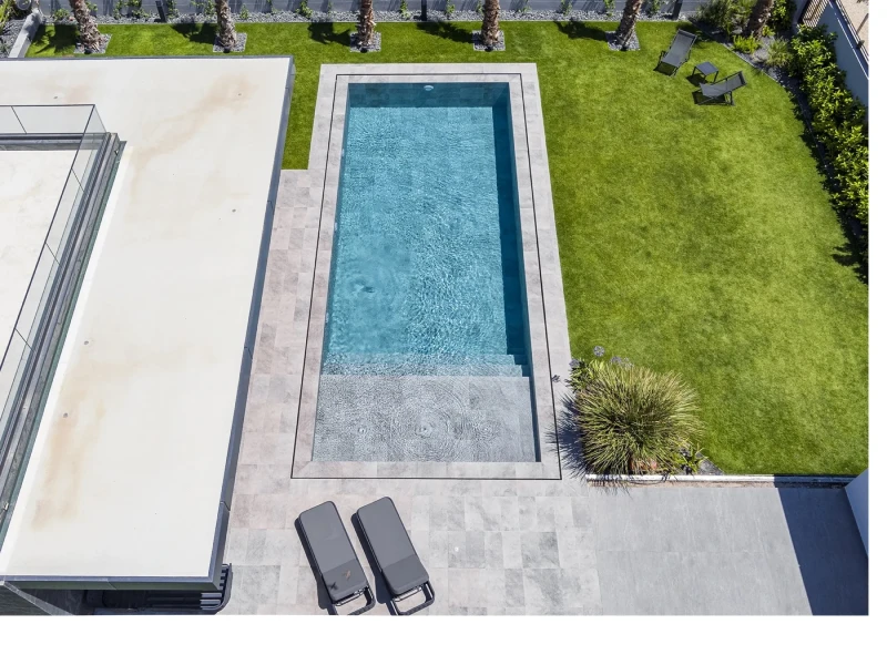 Antique Grey İzmir Çeşme Villa Havuzu Projesi
