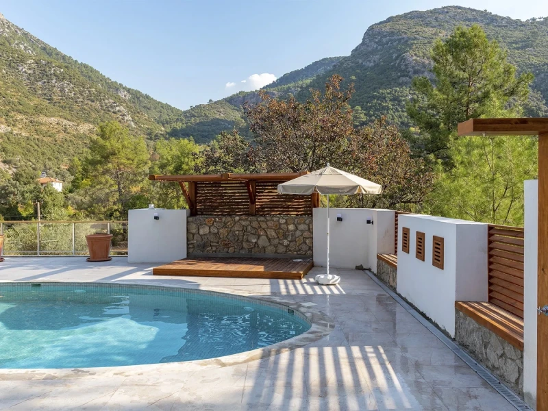 Antique Beige Muğla Villa Havuzu Projesi