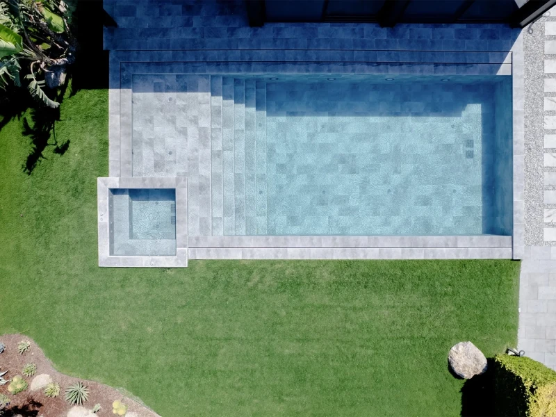 Antique Grey Çeşme Villa Havuzu Projesi