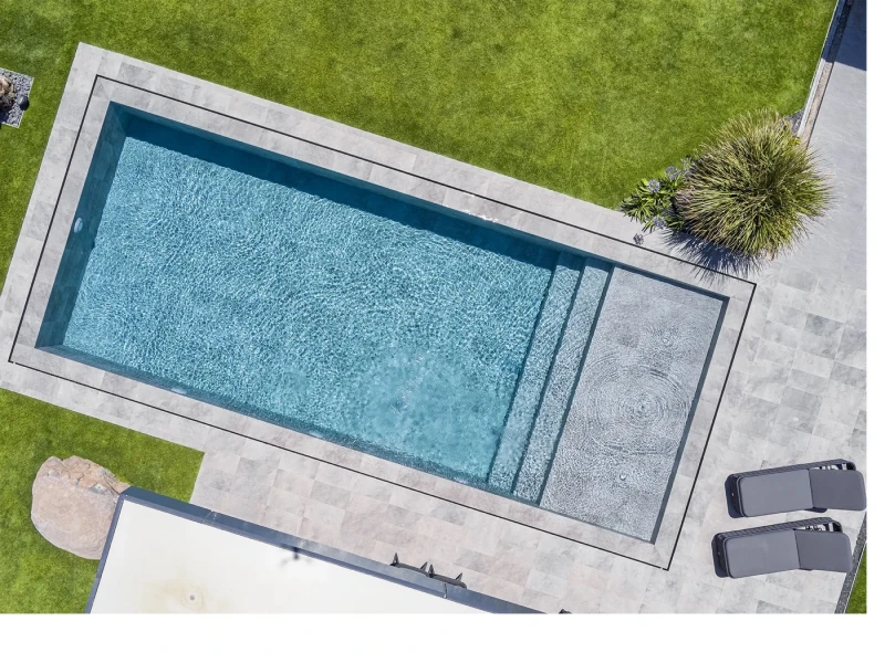 Antique Grey İzmir Çeşme Villa Havuzu Projesi