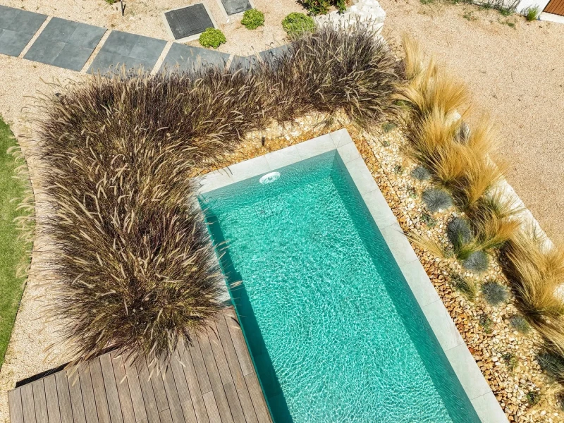 Antique Beige İzmir Çeşme Villa Havuzu Projesi