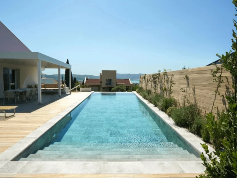 Antique Grey Urla Villa Havuzu Projesi