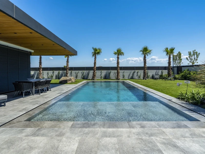 Antique Grey İzmir Çeşme Villa Pool Project