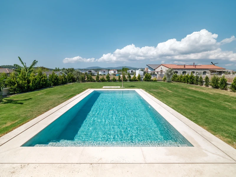 Proyecto de Piscina de Villa Antique Beige Urla