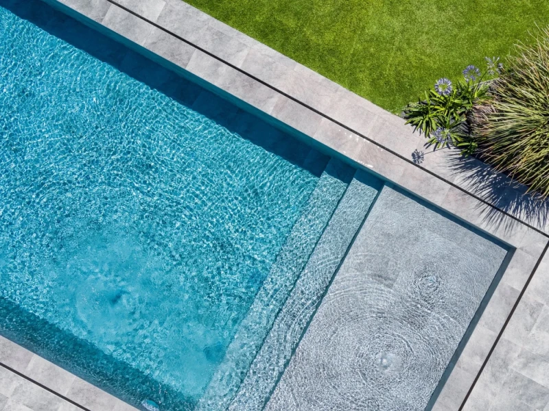 Projet De Piscine De Villa Antique Grey Çeşme