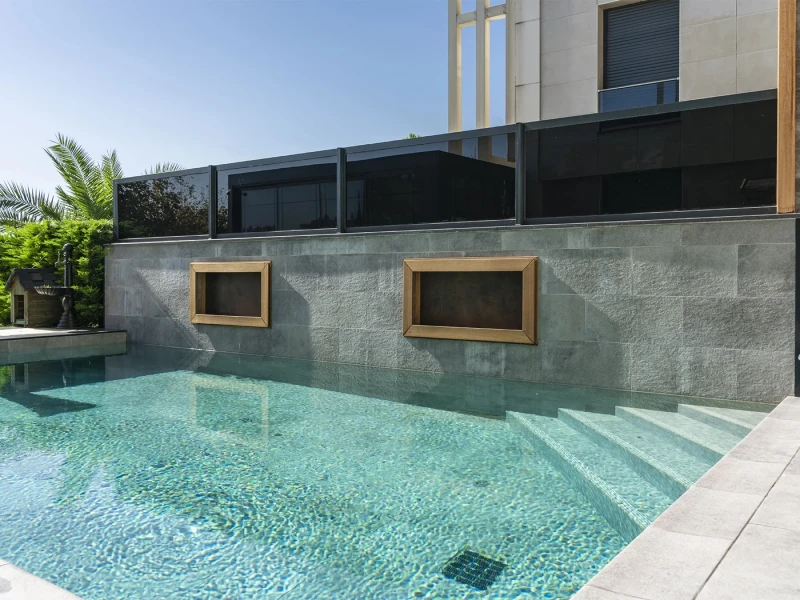 Antique Grey İstanbul Villa Pool Project