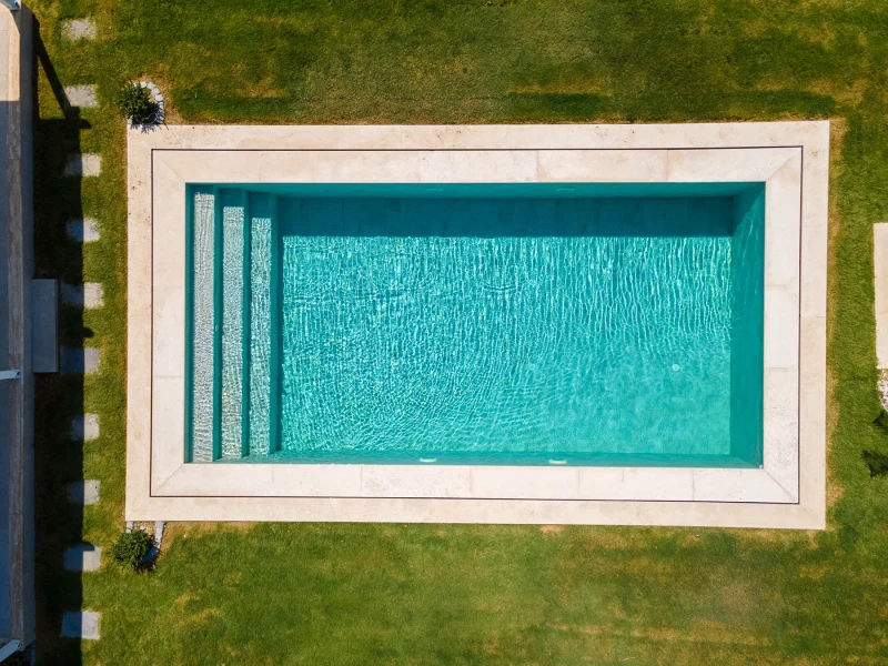 Projet De Piscine De Villa Antique Beige Urla