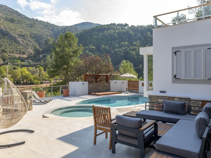 Antique Beige Muğla Villa Havuzu Projesi