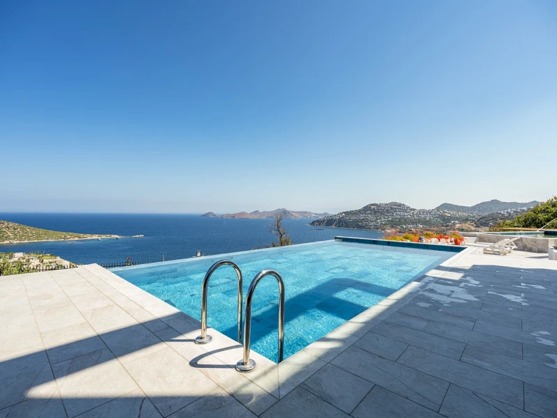 Blue Bead Bodrum Villa Schwimmbad Projekt
