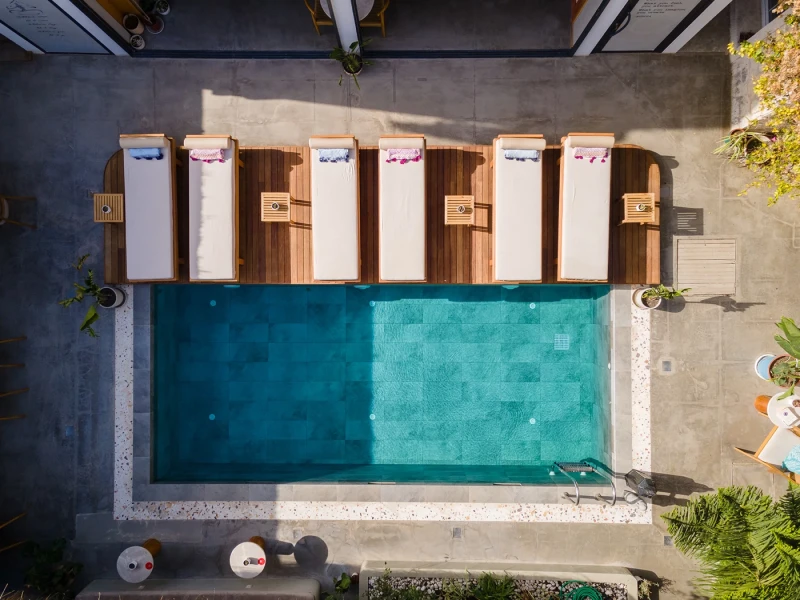 Monk Boutique Hotel Alaçatı Otel Havuzu Projesi