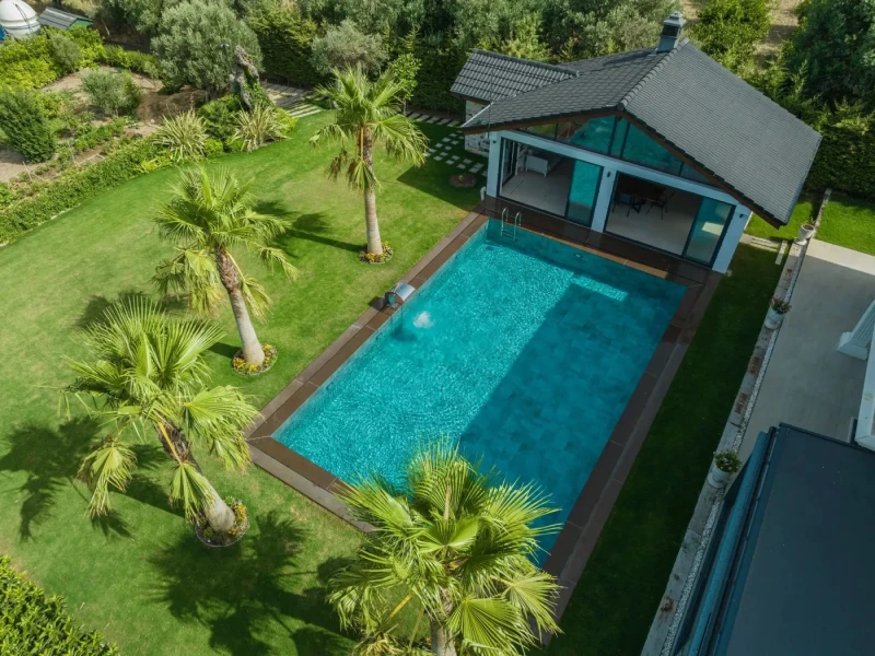 Antique Grey İzmir Villa Havuzu Projesi
