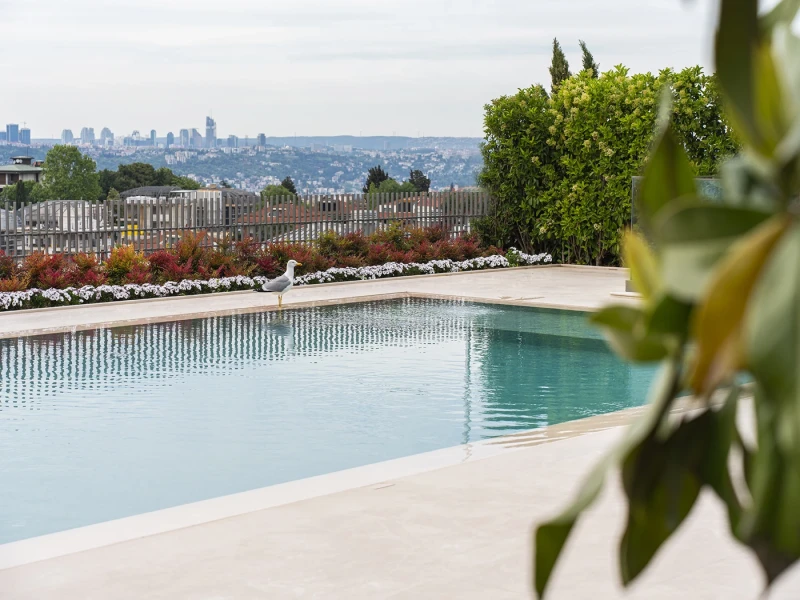 Proyecto de Piscina de Villa Kaan Mix Mesa Küçük Çamlıca