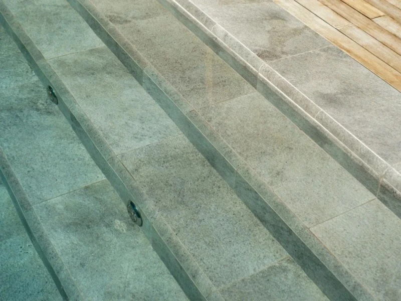 Antique Grey Urla Villa Schwimmbad Projekt