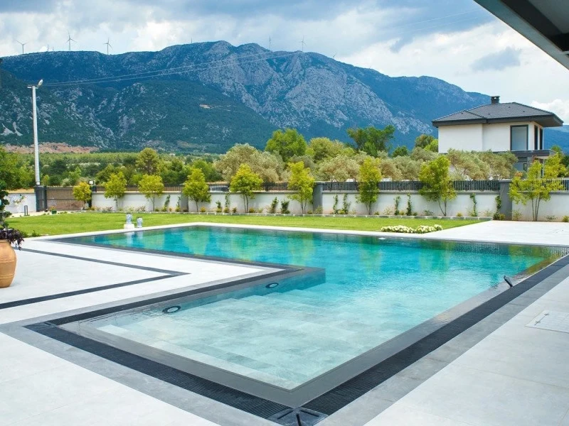 Antique Grey Bodrum Muğla Villa Havuzu Projesi
