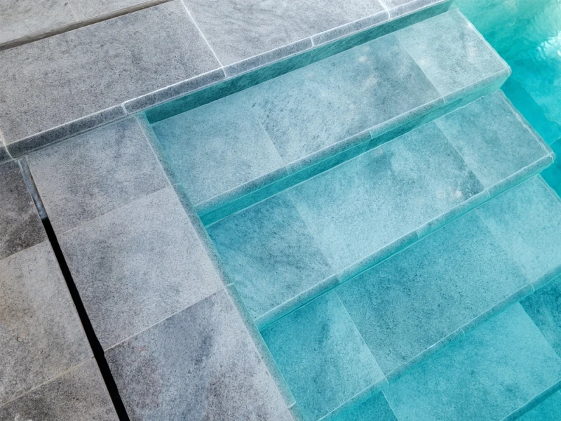 Antique Grey & Pool Garden Grey Çeşme Villa Havuzu Projesi