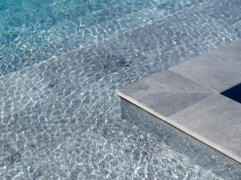 Antique Grey Çeşme Villa Pool Project