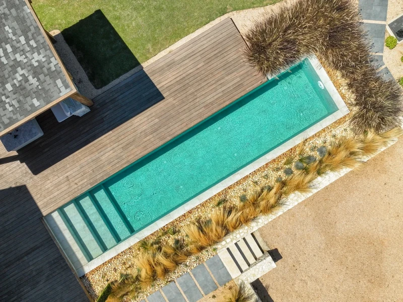 Antique Beige İzmir Çeşme Villa Pool Project