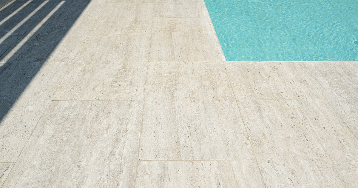 Rutschfeste Porzellan-Terrassenfliesen